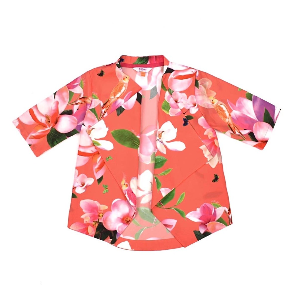Baker by Ted Baker Girls’ Tropical Kimono Orange Age 8